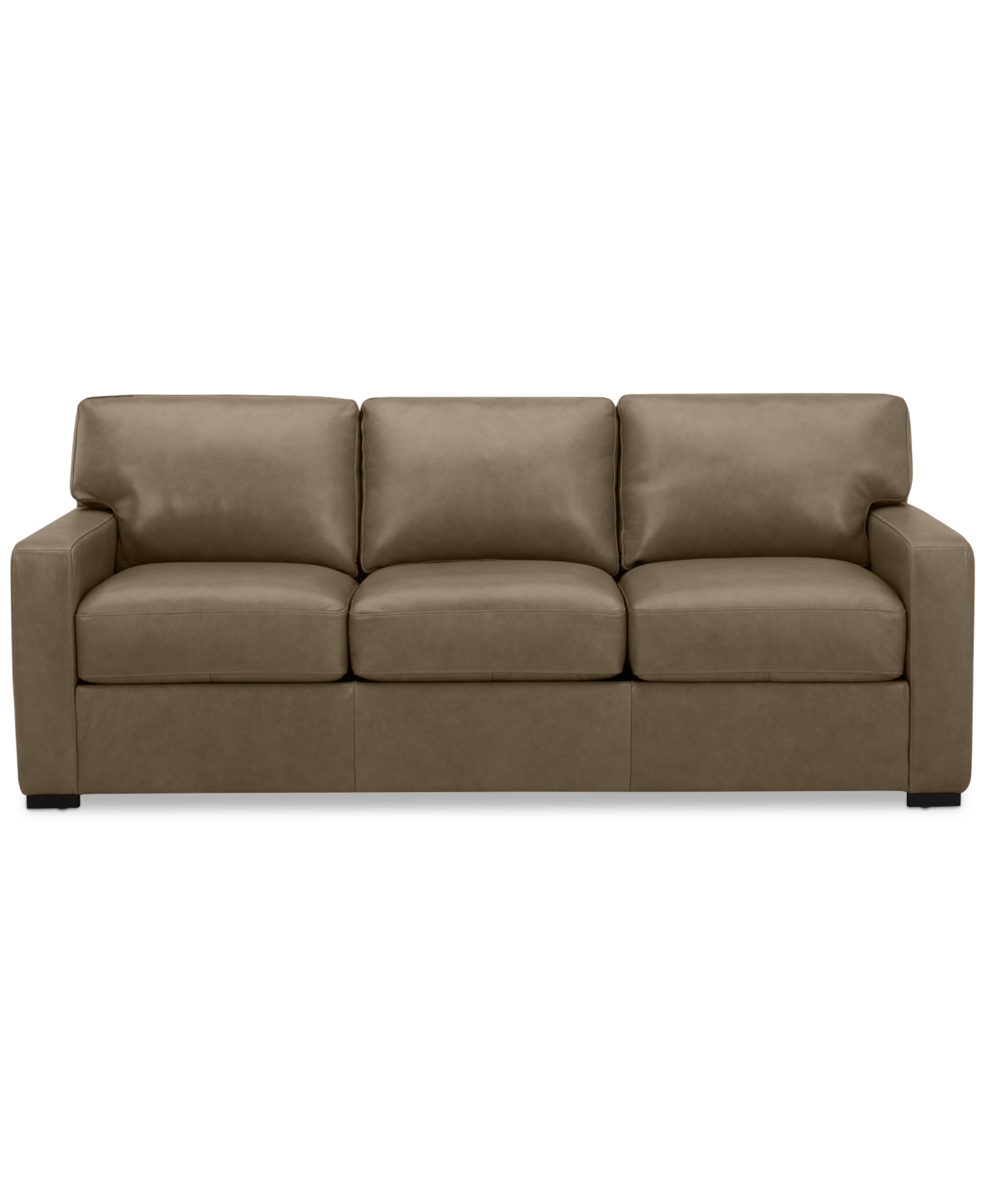 Macy's Radley 86" Leather Sofa, Created For  In Sand