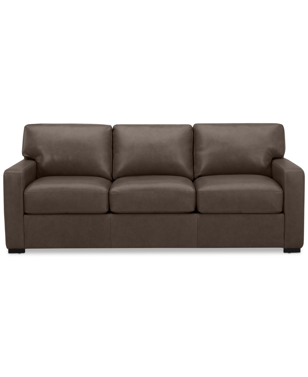 Shop Macy's Radley 86" Leather Sofa, Created For  In Chocolate