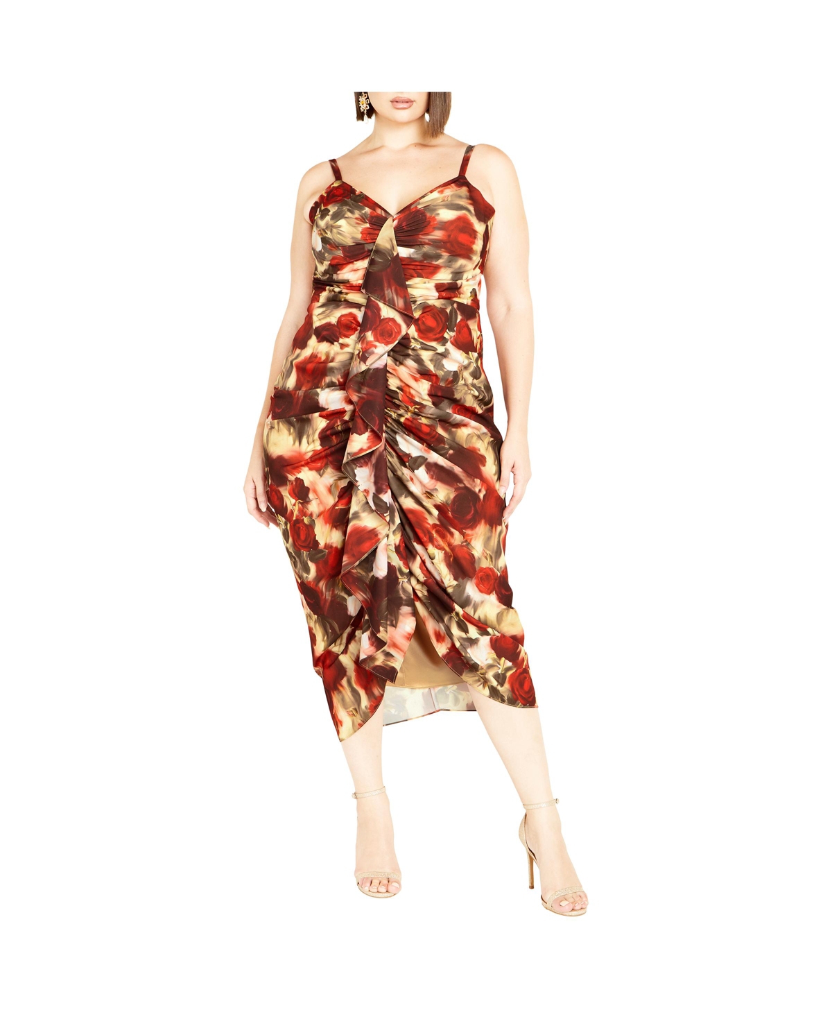 Plus Size Julietta Print Dress - Rich romance
