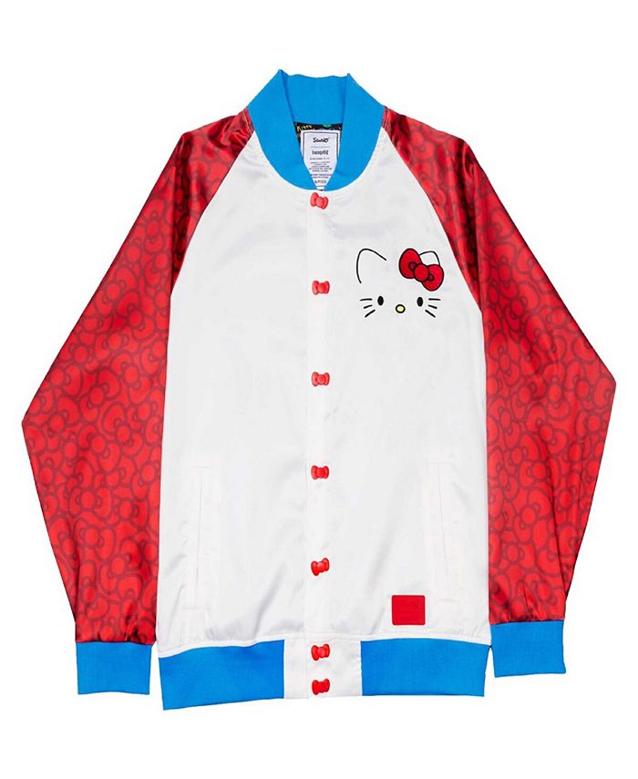 Loungefly Unisex White/Red Hello Kitty 50th Anniversary Raglan Full