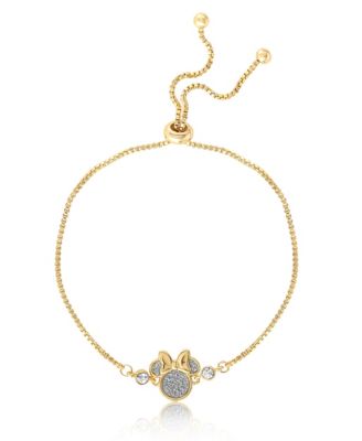 Minnie Mouse Glitter Crystal Lariat Bracelet