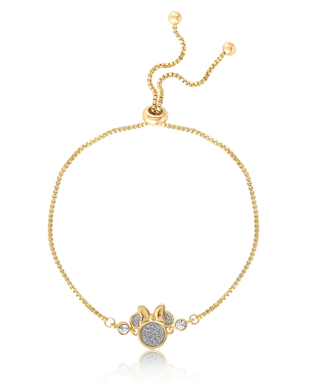 Disney Minnie Mouse Glitter Crystal Lariat Bracelet