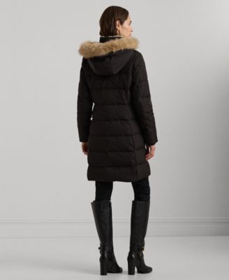 【Ralph Lauren】★ダウンコート★ Faux-Fur Hooded Puffer Coat Lauren Ralph Lauren Women's Faux-Fur Hooded Puffer Coat - Macy's