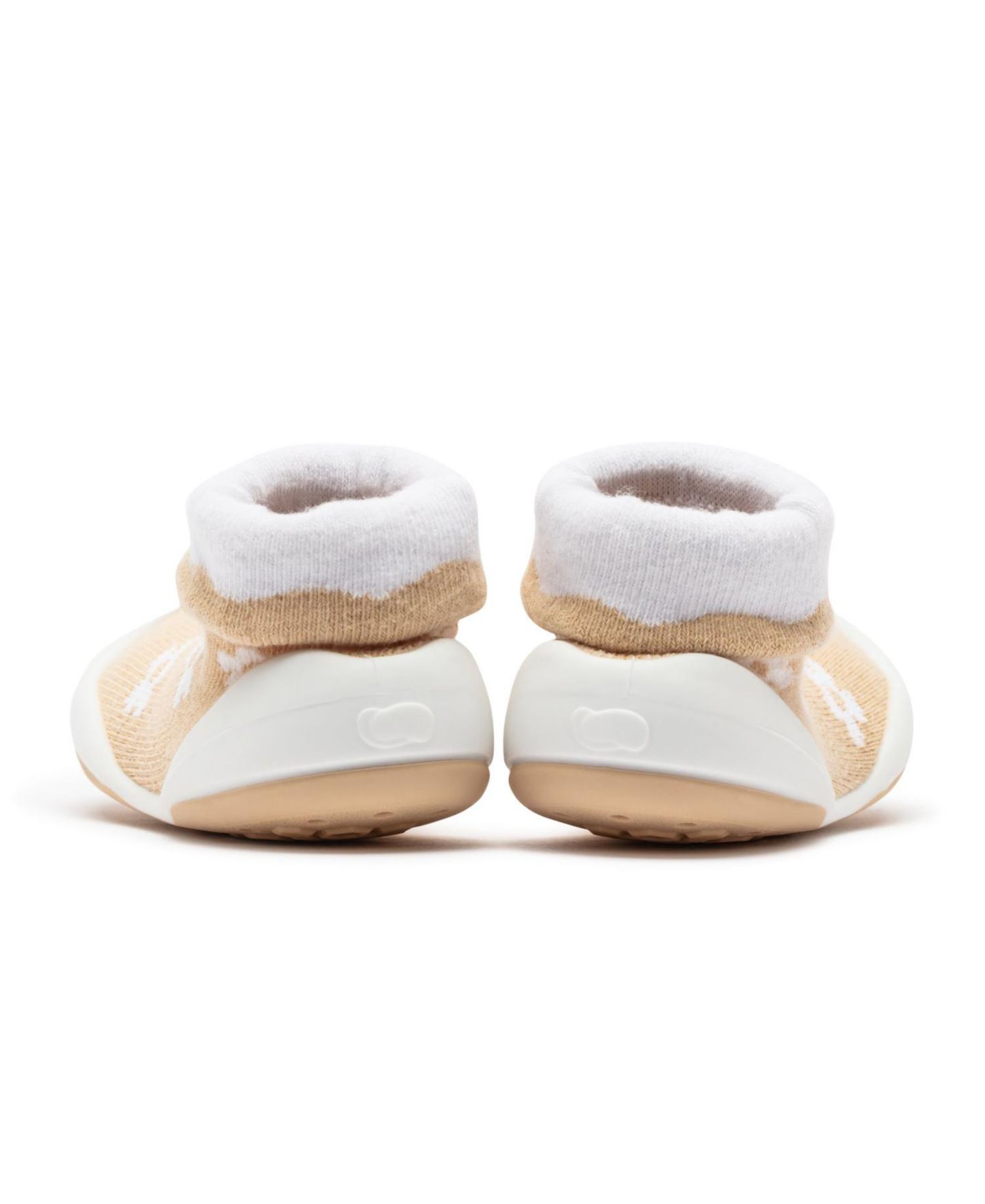 Обувь Komuello Breathable Washable Non-Slip Sock Shoes Daisies - Latte для девочек-малышей, цвет: Натуральный — фото 3