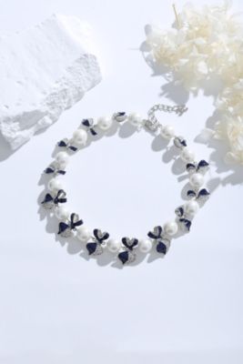 Blue Enamel Butterfly Necklace