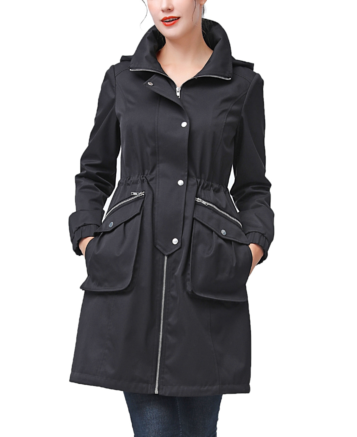 kimi + kai Women's Bella Water Resistant Hooded Anorak Coat