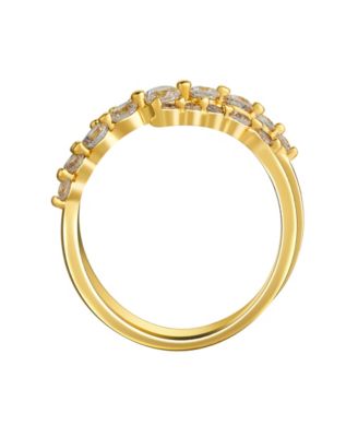 Cubic Zirconia Spiral Ring