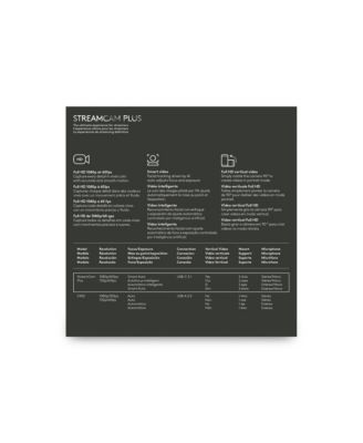 Streamcam Plus Webcam With Tripod (Graphite)