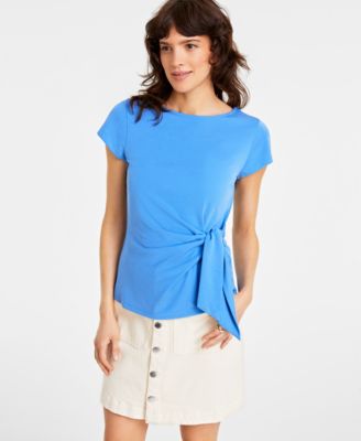On 34th - Women's Knit Side-Tie T-Shirt