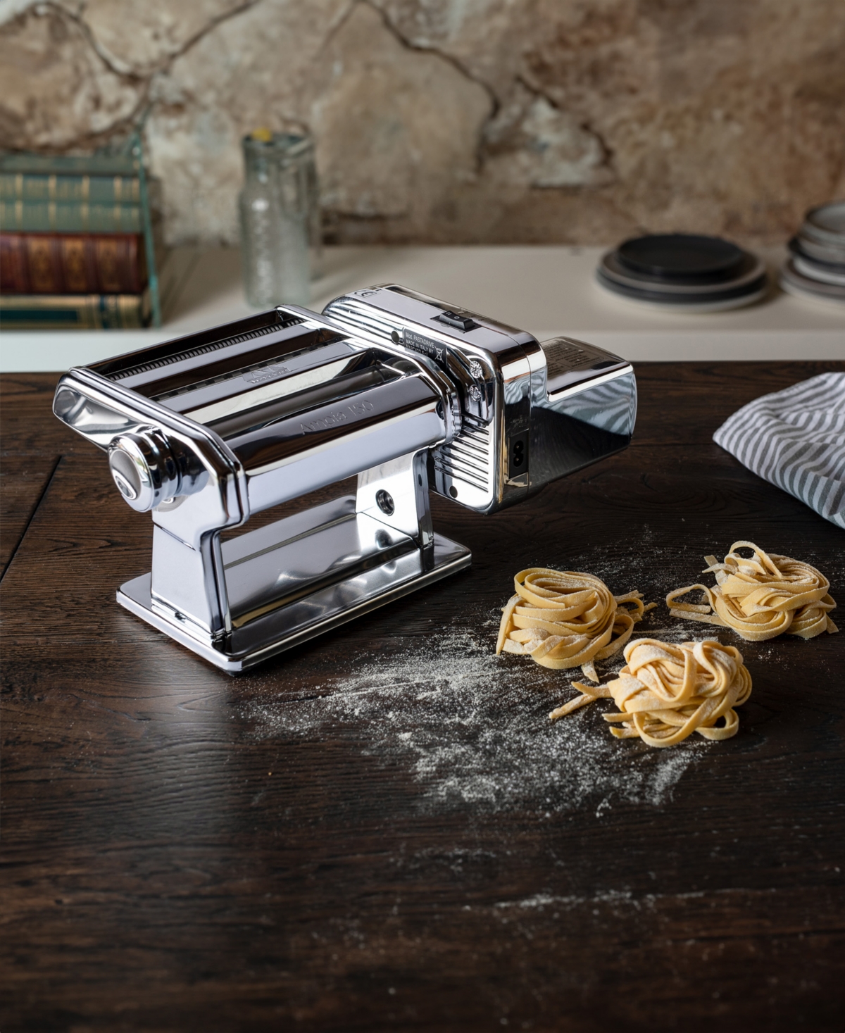 Marcato Atlasmotor 110 Pasta Machine In Silver