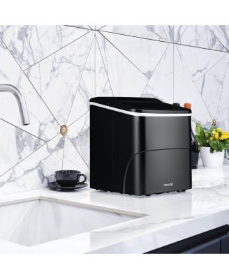 26 lbs. Countertop Bullet Ice Maker in Black