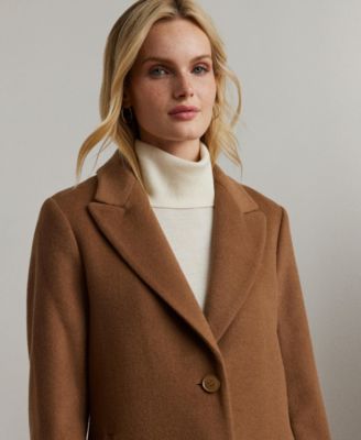 Women's Wool-Blend Walker Coat