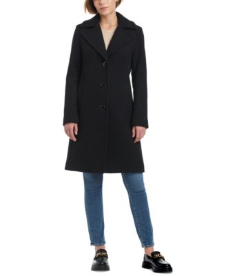 kate spade NEW YORK ナイロンコート　ブラック　ドット　XL kate spade new york Women's Single-Breasted Coat - Macy's