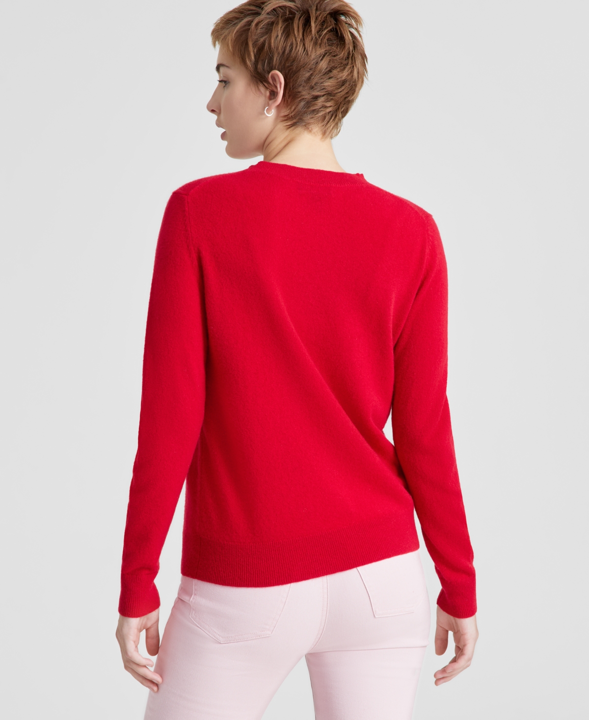 Charter Club Women's Cashmere Love Embroidered Crewneck Sweater, Regular & Petite, Created for Macy's