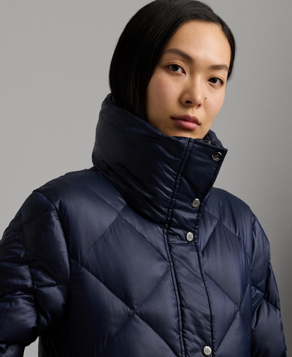 Lauren Ralph Lauren Women's Maxi Diamond Quilted Puffer Coat