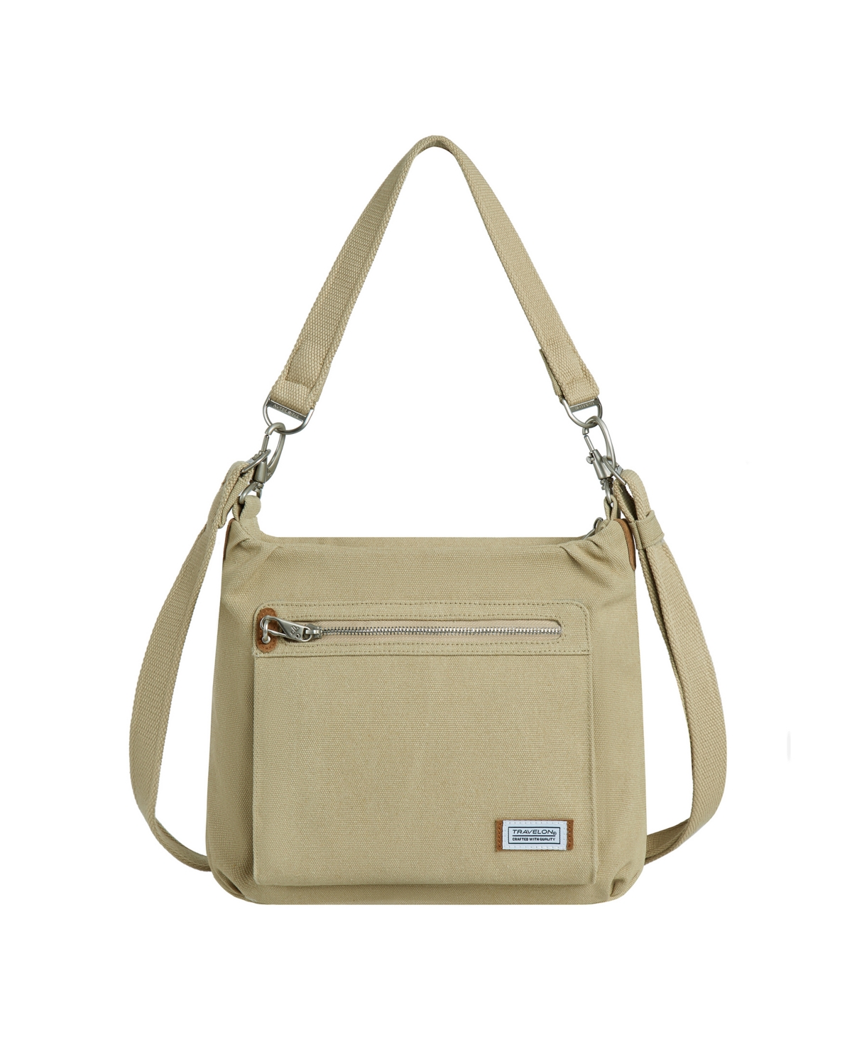 Shop Travelon Anti-theft Heritage Hobo Bag In Natural