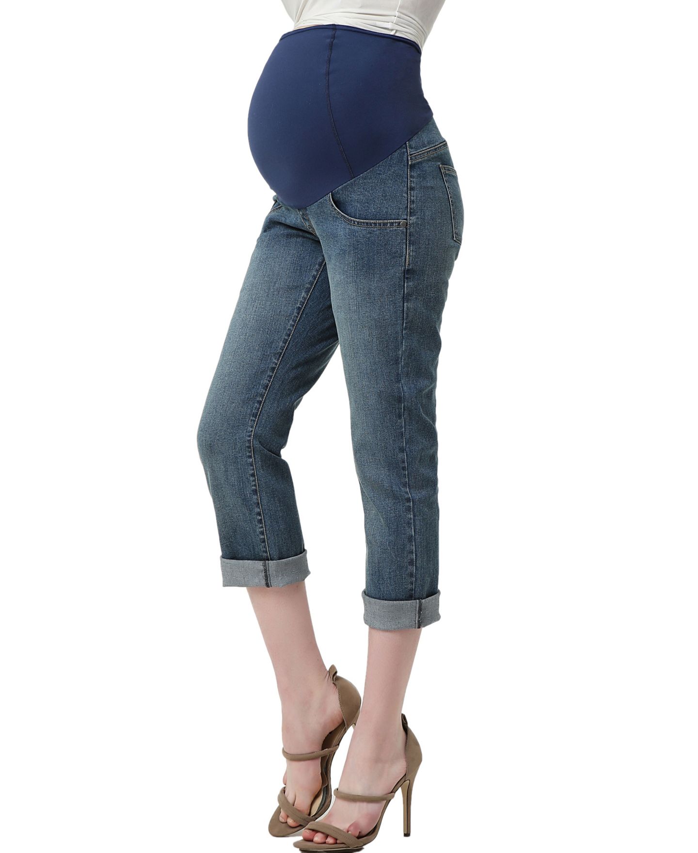 Женские джинсы kimi + kai Jodie Stretch Boyfriend Denim Jeans, цвет: Средний индиго — фото 1