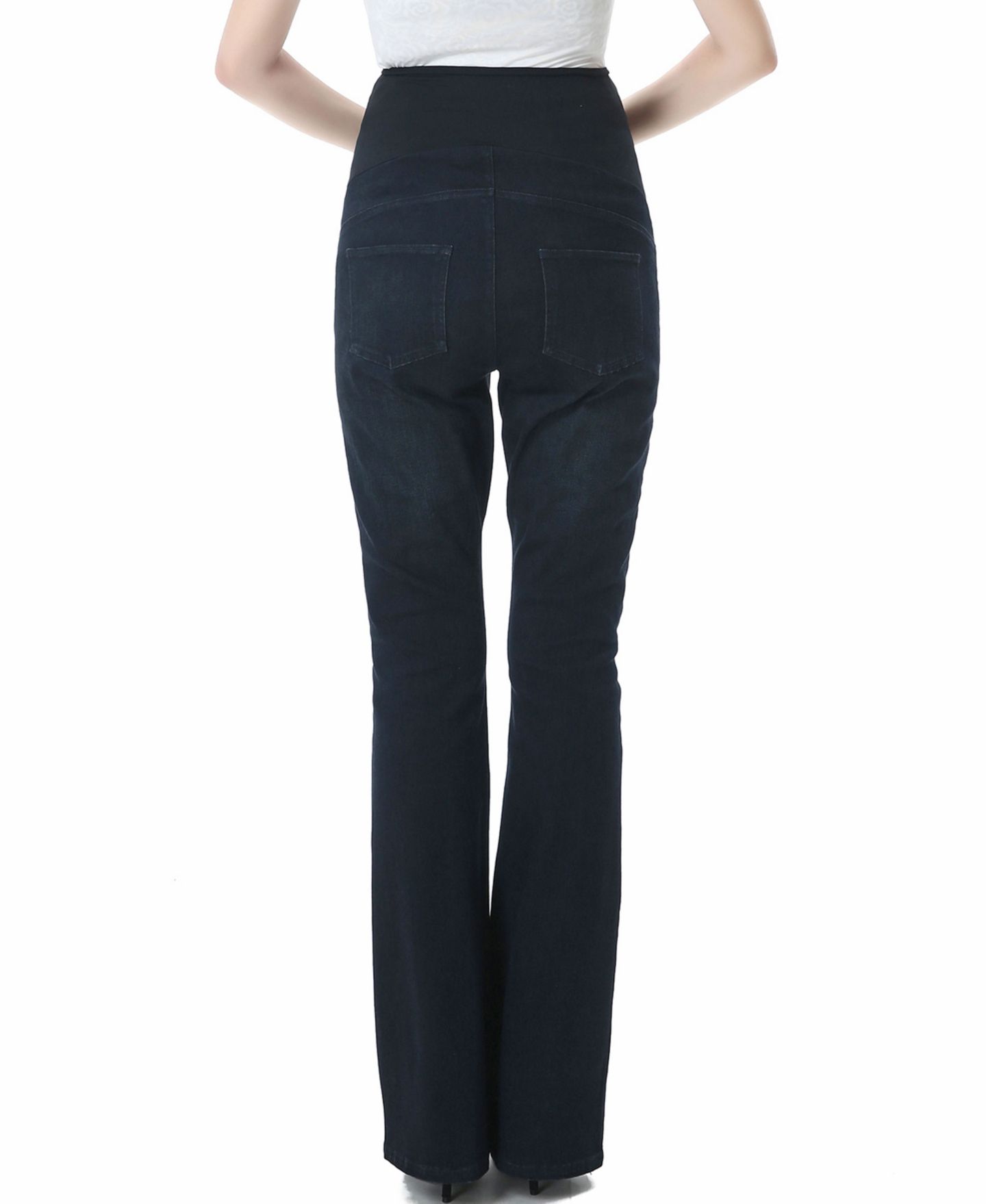 Женские джинсы kimi + kai Maternity Dixie Stretch Flare Leg Denim Jeans, цвет: Чёрный синий — фото 3