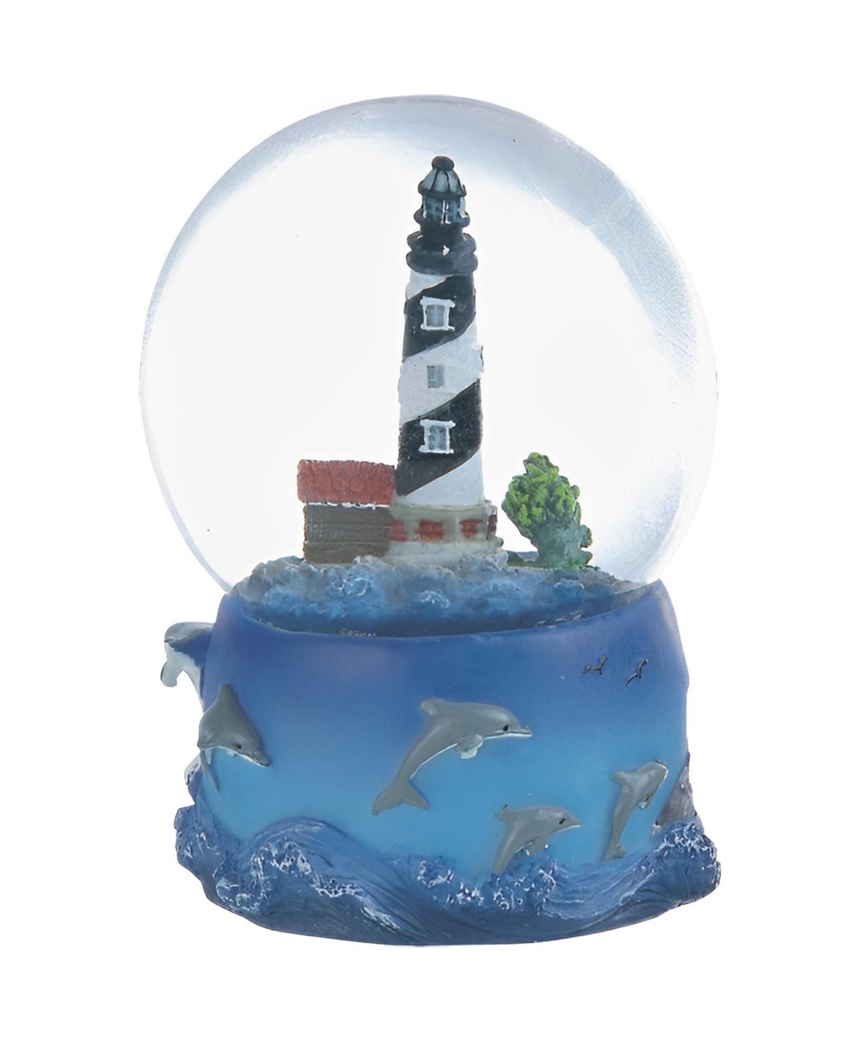 3.5"H Cape Hatteras Lighthouse Glitter Snow Globe Figurine Home Decor Perfect Gift for House Warming, Holidays and Birthdays - Multicolor