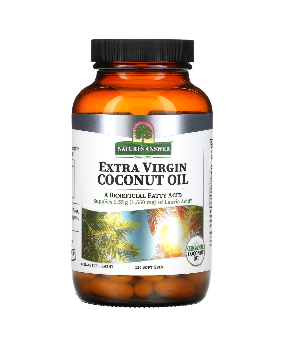 Extra Virgin Coconut Oil - 120 Soft Gels - Assorted Pre-pack (See Table