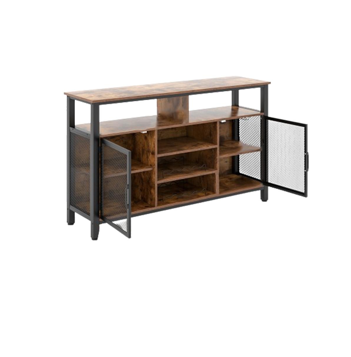 Slickblue 55-Inch Buffet Sideboard with 8-Bottle Wine Racks and Wine Glass Holders