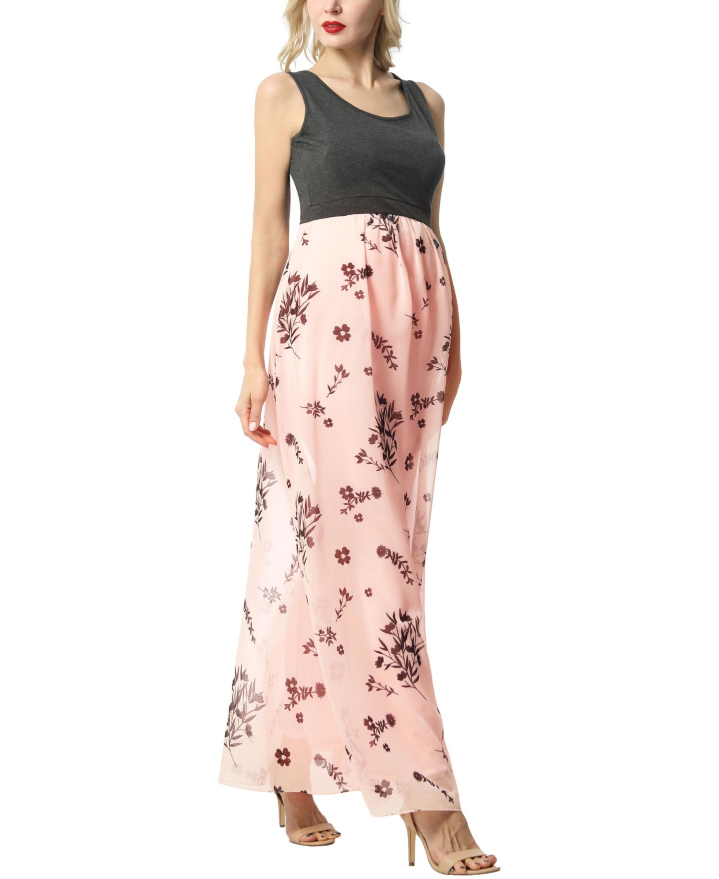 Женское платье kimi + kai Floral Print Maxi, цвет: Разноцветный — фото 2