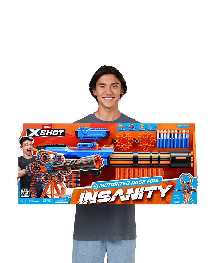 XShot Excel Insanity Motorized Rage Fire Gatlin Blaster Macy's