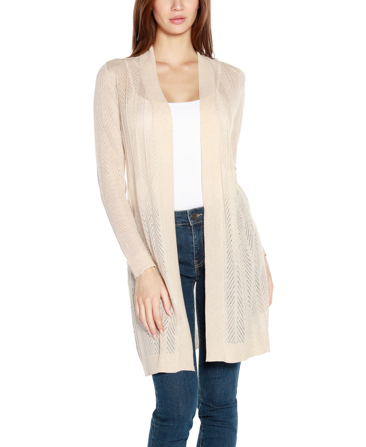 Shop Belldini Women's Lightweight Duster Cardigan Sweater In Htroatml