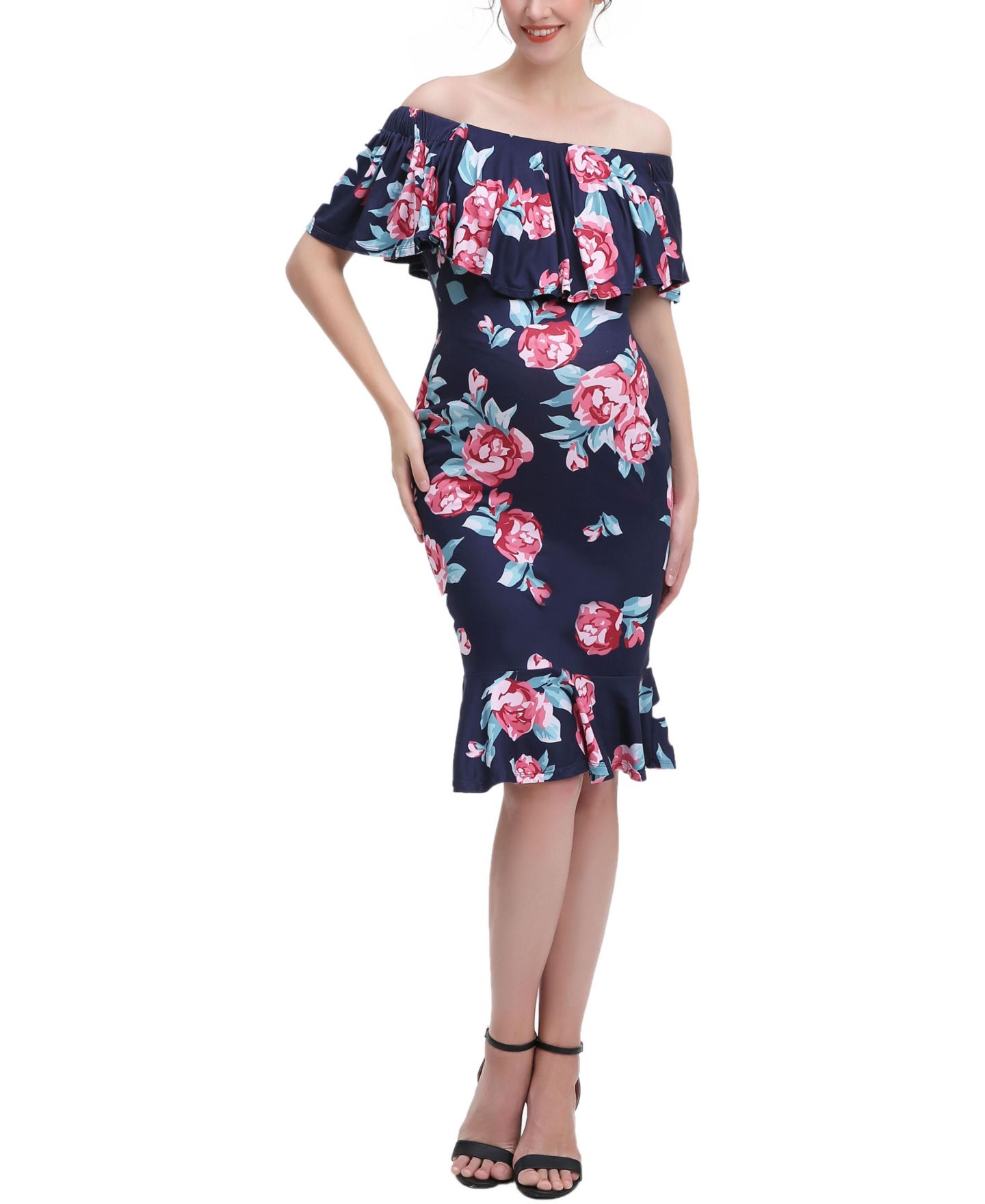 Женское платье kimi + kai Floral Print Nursing Mermaid, цвет: Разноцветный — фото 1