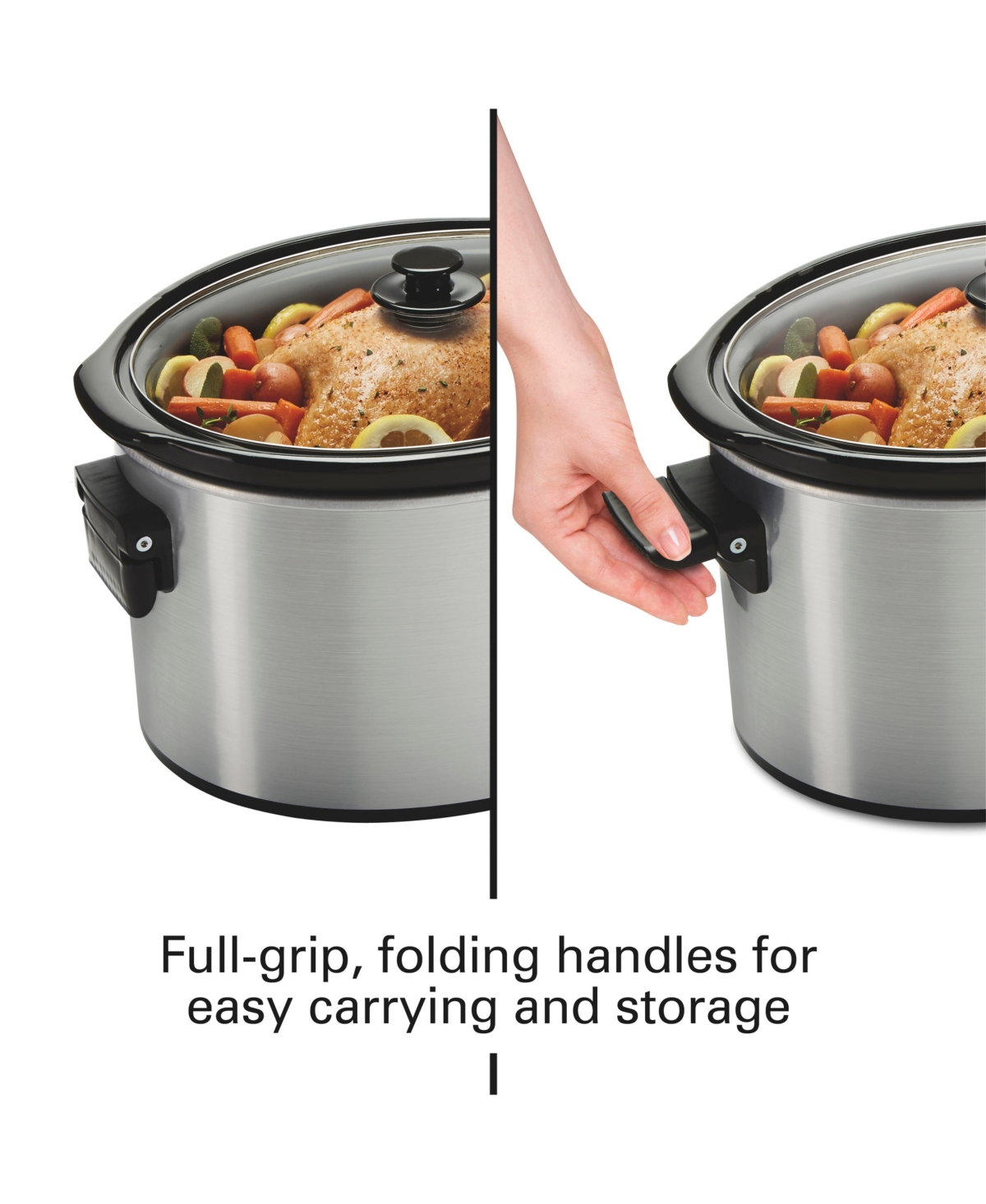 Hamilton Beach 10 Quart Slow Cooker In Silver
