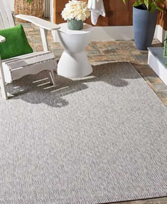 Courtyard CY8520 Gray 8' x 11' Sisal Weave Outdoor Area Rug