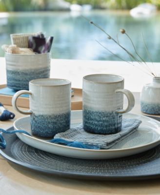 Kiln Ridged Mugs, Set of 2