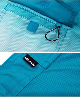 Men's 9" NO Liner Board Shorts Elastic Waist Quick Dry Swim Trunks