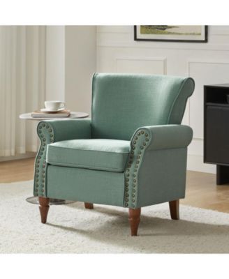 Mooresville Upholstered Armchair with Solid Wood Legs