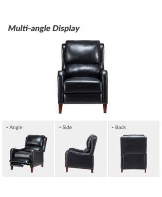 1 piece Leather Pushback Recliner chair