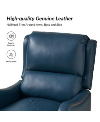 1 piece Leather Pushback Recliner chair