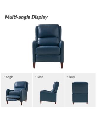 1 piece Leather Pushback Recliner chair