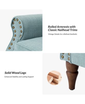 Mooresville Upholstered Armchair with Solid Wood Legs