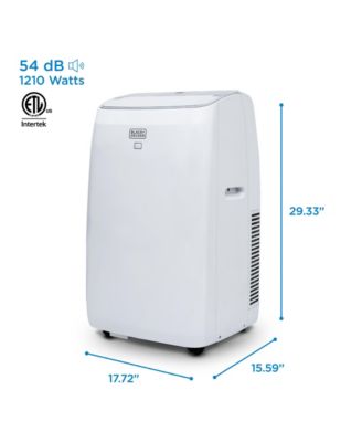 BLACK+DECKER Portable Air Conditioner with Heat, 10,200 BTU SACC/CEC (14,000 BTU ASHRAE 128) for Rooms Up To 700 Sq. Ft.