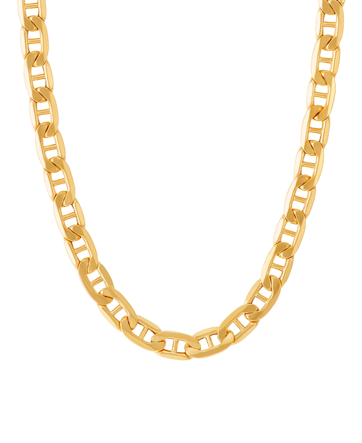 Men's Polished Mariner Link 24" Chain Necklace (5.5MM) in 14k Gold - Gold