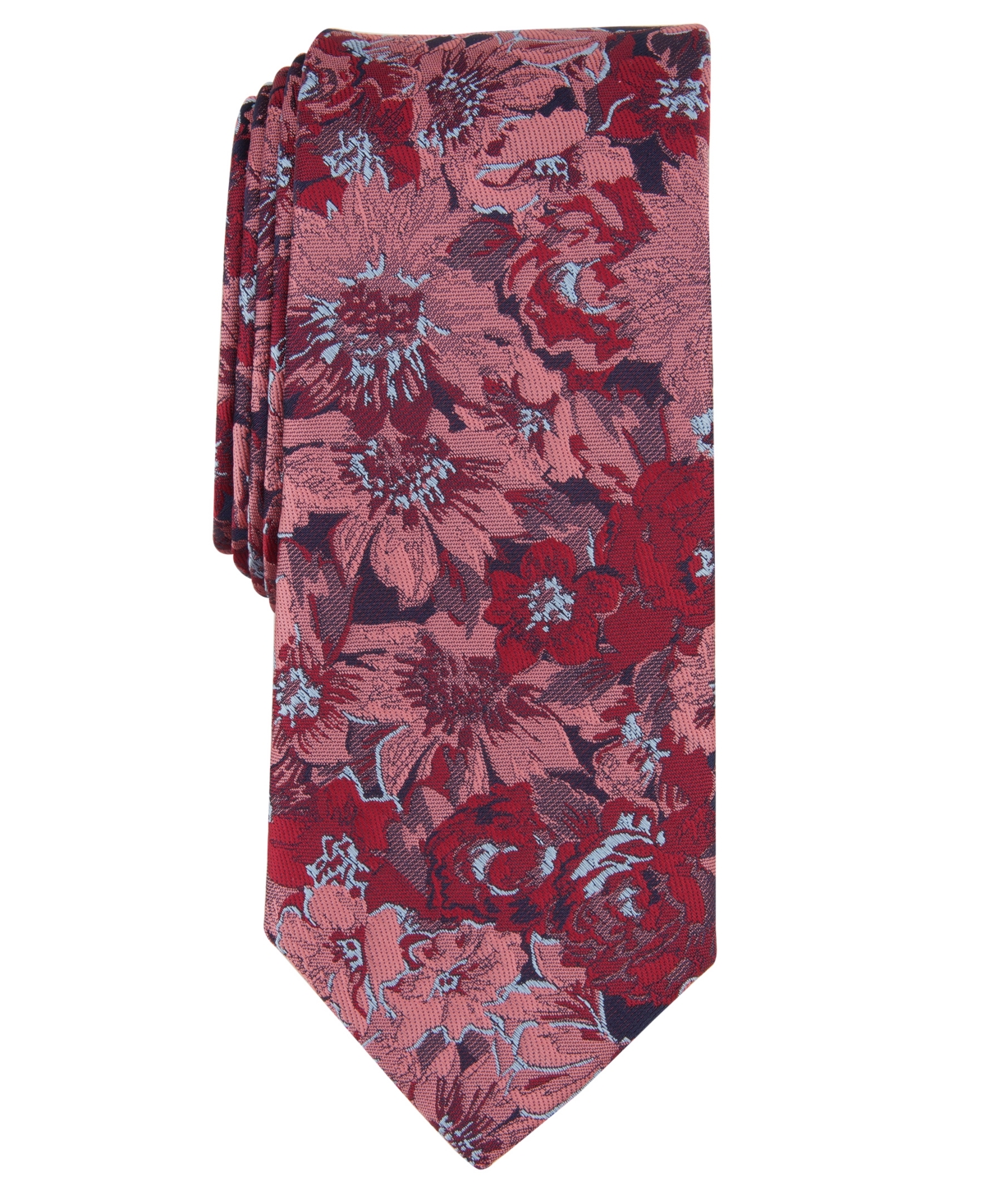 Men's Holladay Floral Tie, Created for Macy's - Red