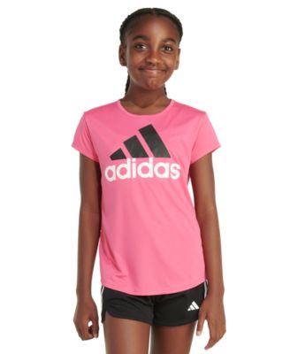 adidas - Big Girls Short-Sleeve Essential Logo Graphic T-Shirt