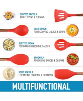 Christmas Silicone Spatula with Utensil Holder