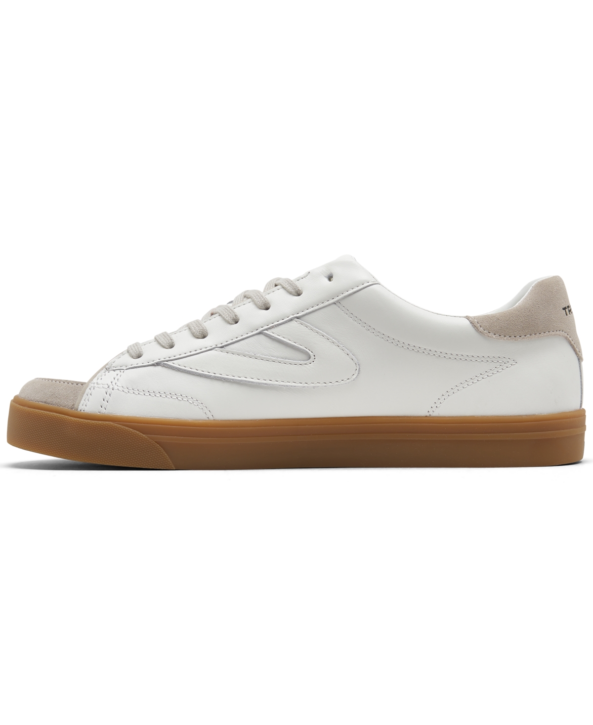 Shop Under Armour Men's Kick Serve Low Court Casual Sneakers From Finish Line In Bright White,gum