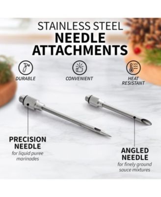 Stainless Steel Turkey Baster Syringe with Silicone Suction Bulb