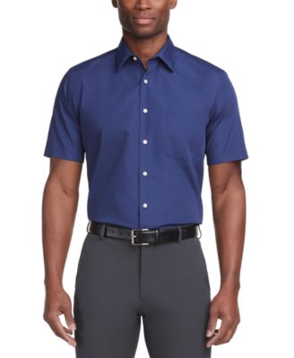 Poplin Solid Short-Sleeve Dress Shirt