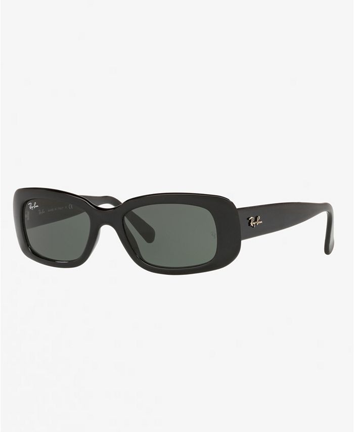 Athletic Works Polarized Black Rectangular Sport Sunglasses 