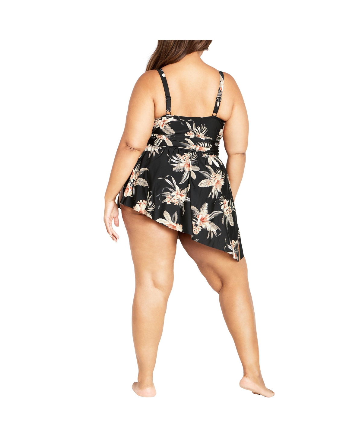 City Chic Plus Size Ischia Overlay 1 Print Piece