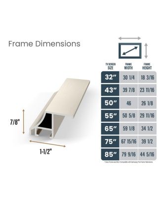 32" Alloy Scoop Frame for Samsung The Frame TV 2021-2026