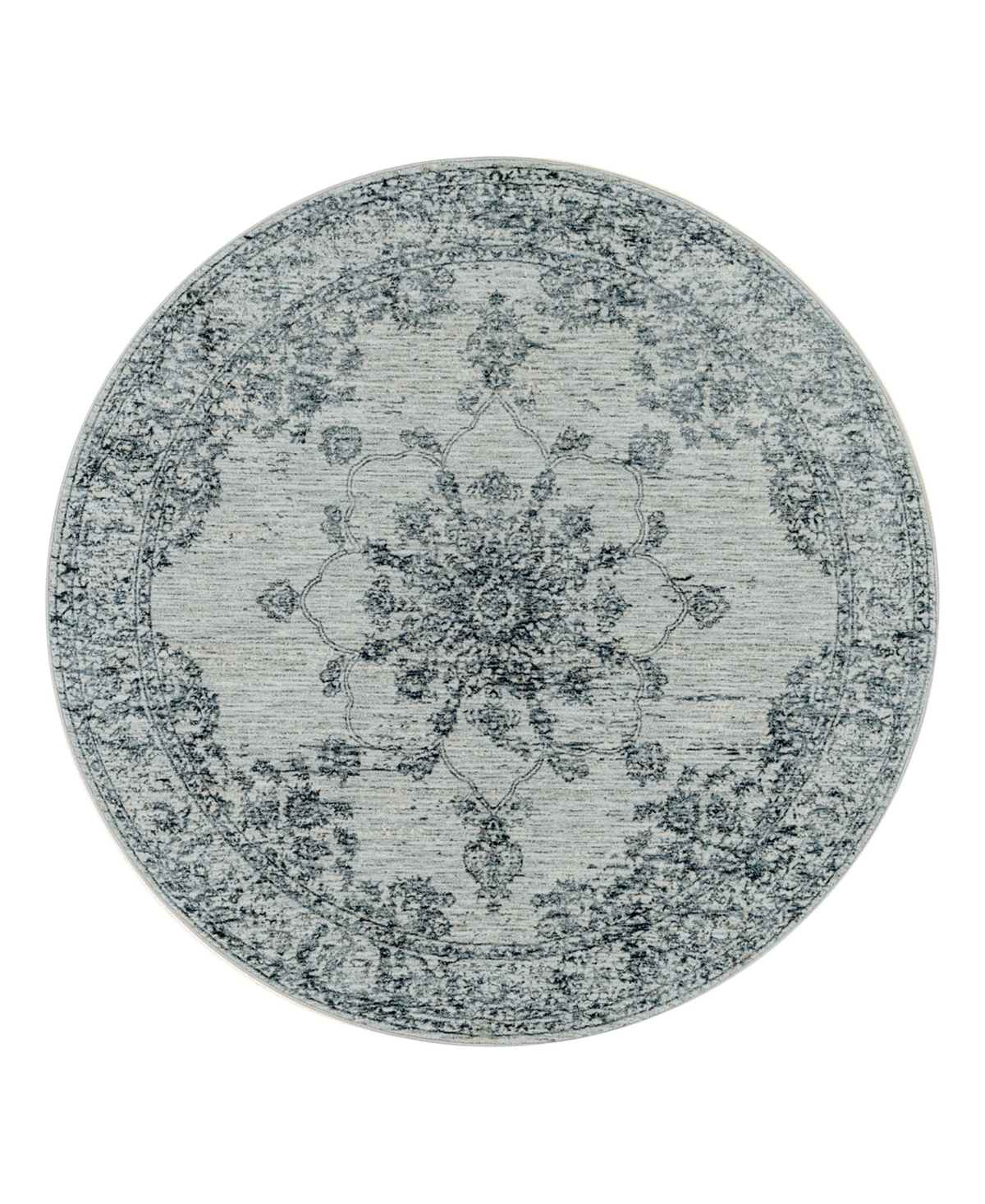 Surya Laila Laa-2301 7'10x7'10 Round Area Rug In Navy